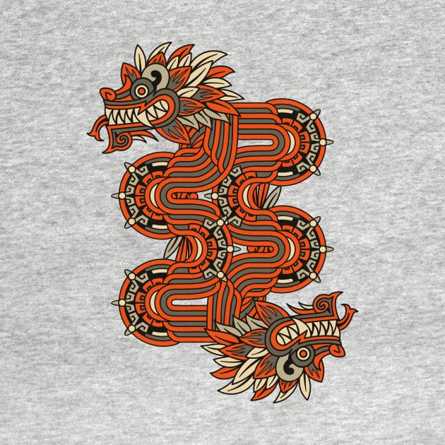 Aztec Red Dragon by edwardecho